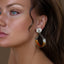 2-1 mix en match - Divine oorbellen hoop Ambermist Zilver