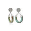 2-1 mix en match - Divine oorbellen hoop Turquoise Zilver