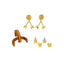 2-1 mix en match - Divine oorbellen hoop citrine zilver
