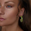 2-1 mix en match - Divine oorbellen hoop jade goud
