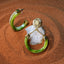 2-1 mix and match - Divine earring hoop Jade Silver