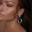 2-1 mix and match - Divine earring hoop Pearl Silver